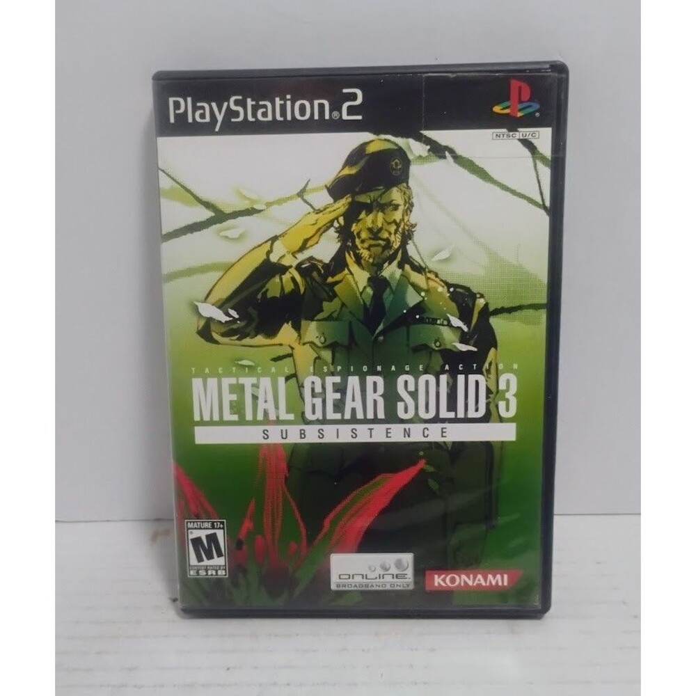 SONY PLAYSTATION 2 PS2 METAL GEAR SOLID 3 SUBSISTENCE CIB COMPLETE IN BOX